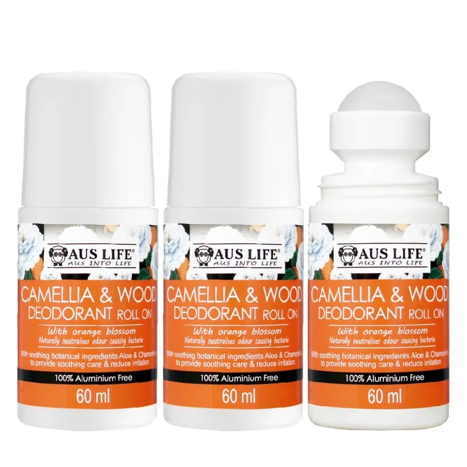 【澳思萊AUS LIFE】橙山茶體香劑60mlX3|澳思萊 Auslife 天然身體保養
